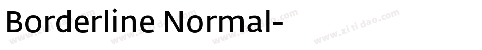 Borderline Normal字体转换